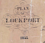 1855 Town Map of Lockport Erie County Pennsylvania