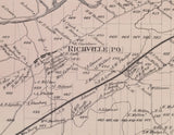 1865 Map of Dekalb Township Saint Lawrence County New York