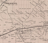 1865 Map of Dekalb Township Saint Lawrence County New York