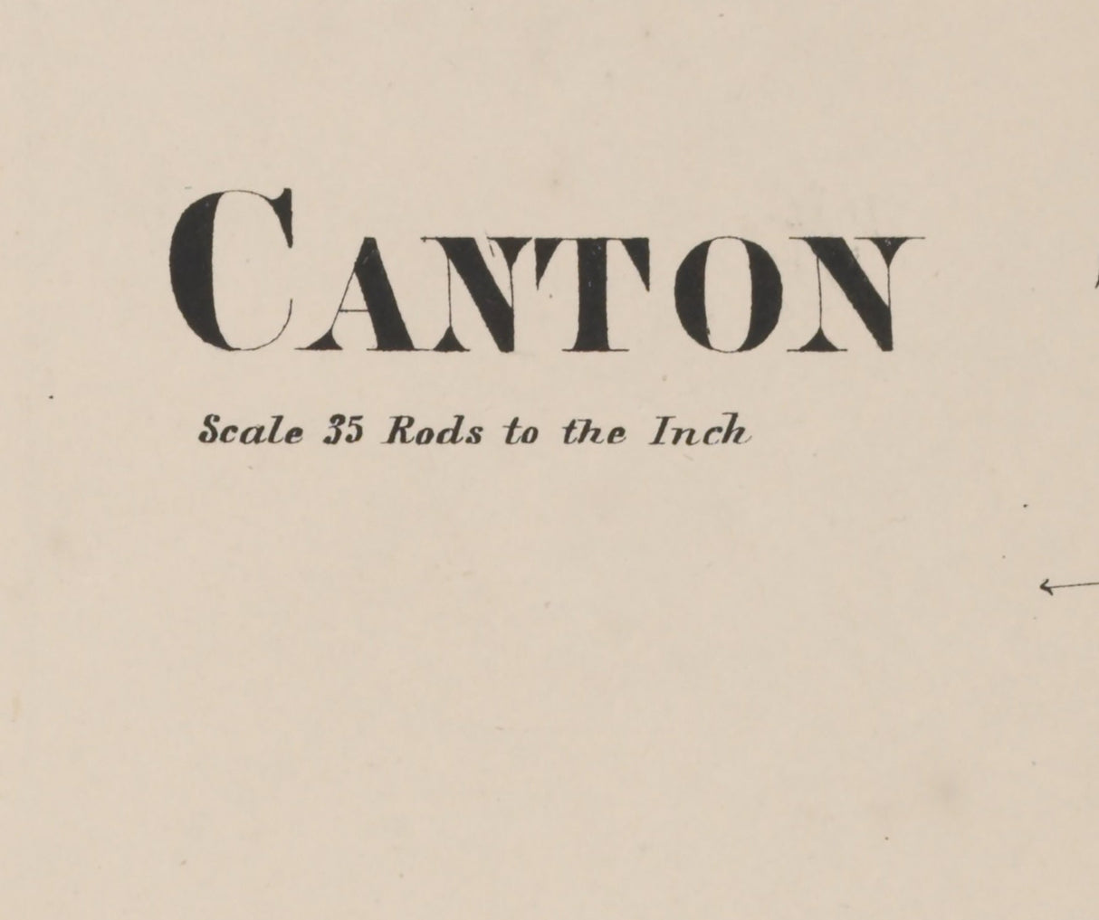 1865 Town Map of Canton Saint Lawrence County New York