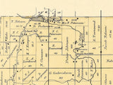 1889 Map of Waupaca Township Waupaca County Wisconsin
