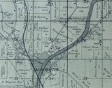 1892 Map of Algonquin Township McHenry County Illinois