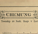 1892 Map of Chemung Township McHenry County Illinois