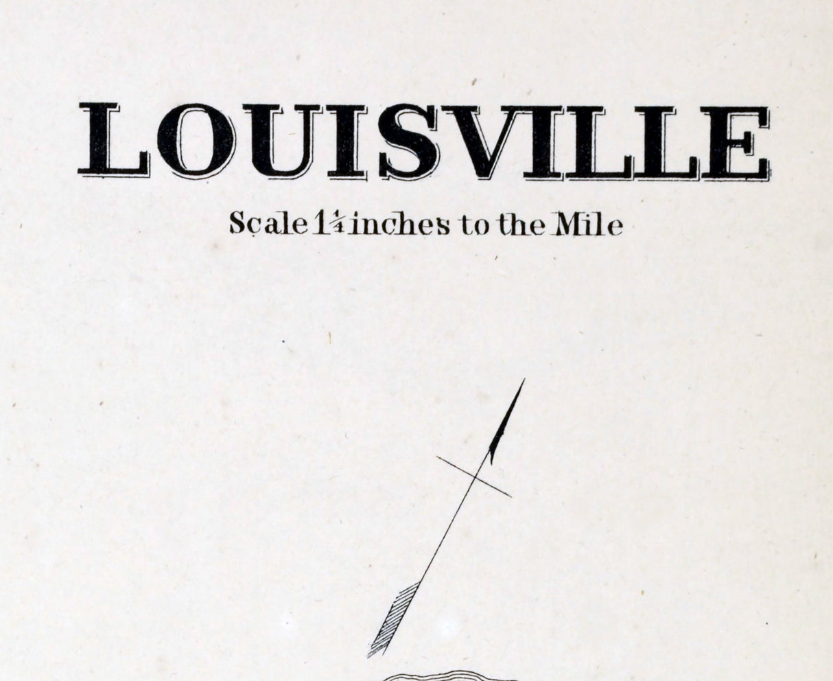 1865 Map of Louisville Township Saint Lawrence County New York