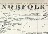 1865 Map of Norfolk Township Saint Lawrence County New York