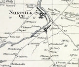 1865 Map of Norfolk Township Saint Lawrence County New York