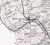 1865 Map of Oswegatchie Township Saint Lawrence County New York