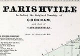 1865 Map of Parishville Township Saint Lawrence County New York