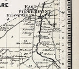 1865 Map of Pierrepont Saint Lawrence County New York