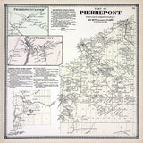 1865 Map of Pierrepont Saint Lawrence County New York