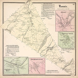 1865 Map of Rossie Township Saint Lawrence County New York