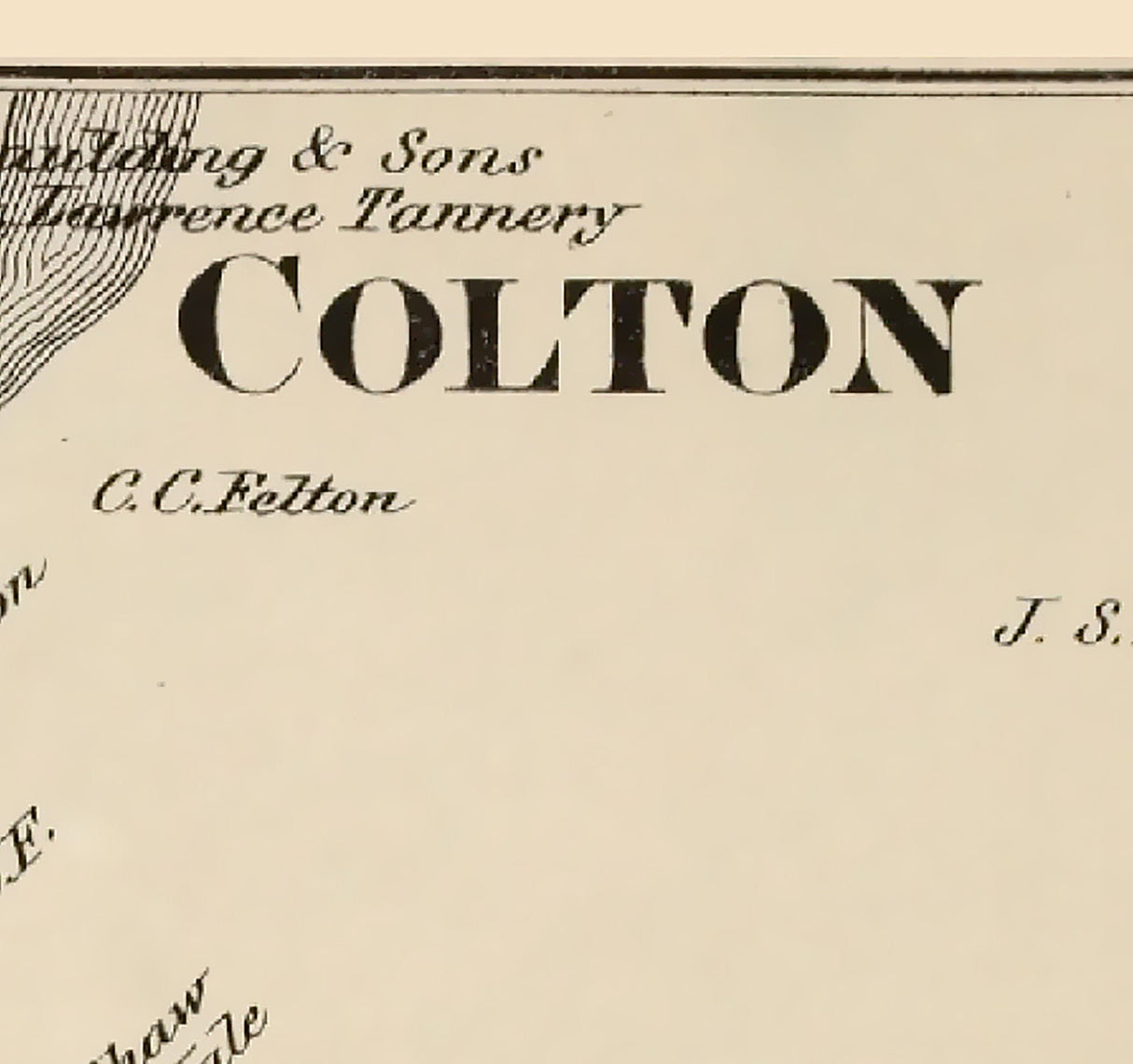 1865 Town Map of Colton Saint Lawrence County New York