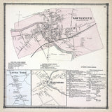 1865 Town Map of Gouverneur Saint Lawrence County New York