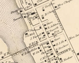 1865 Town Map of Morristown Saint Lawrence County New York