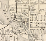 1865 Town Map of Potsdam Saint Lawrence County New York