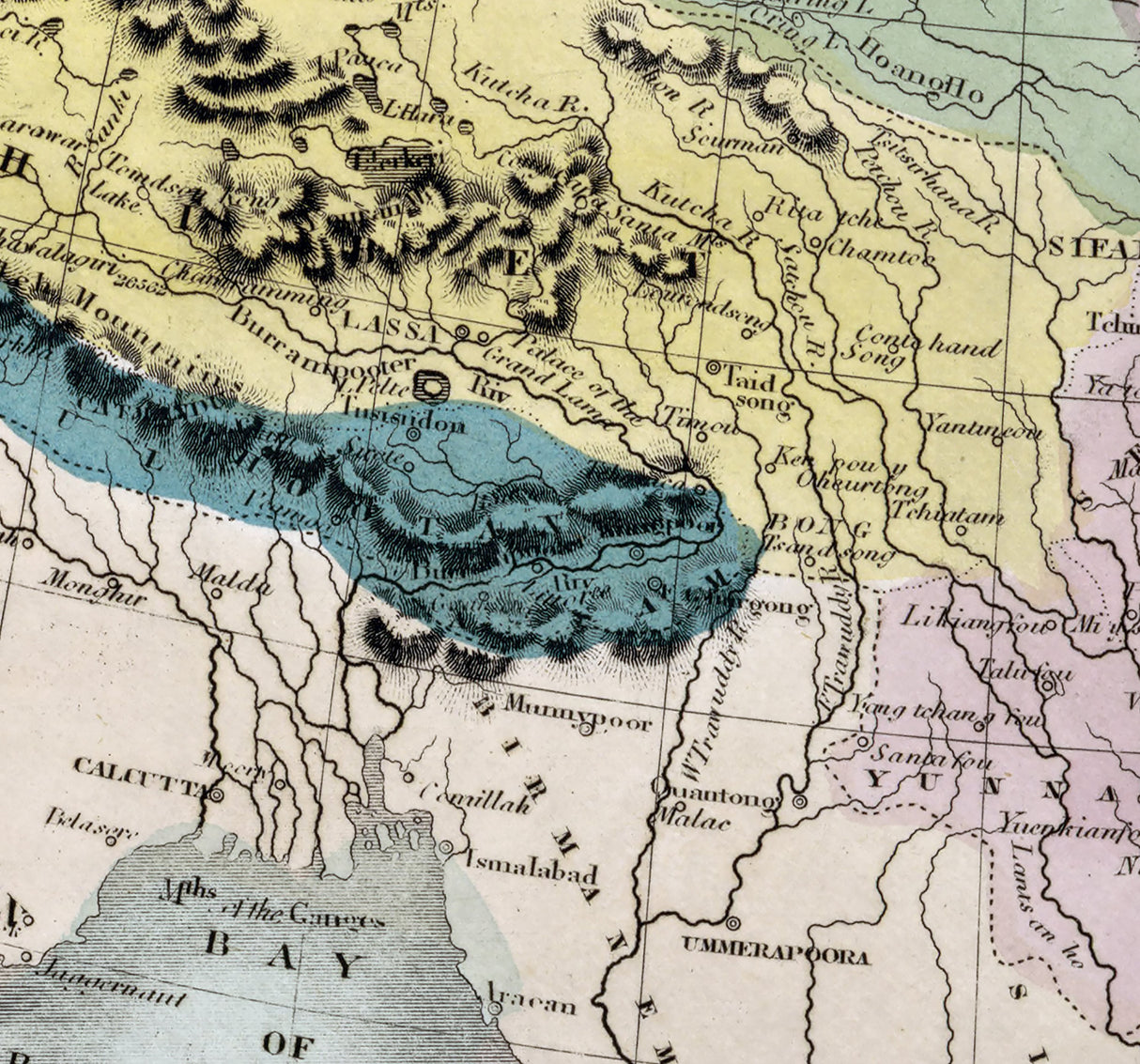 1835 Map of The Chinese Empire and Japan