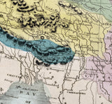 1835 Map of The Chinese Empire and Japan