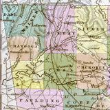 1844 Map of The State of Georgia