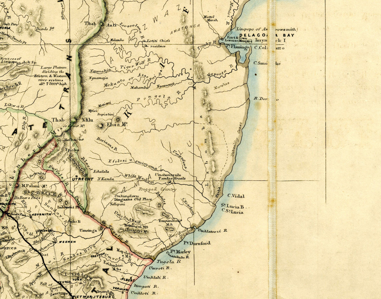 1857 Map of South Africa
