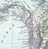 1891 Map of The Republic of Columbia