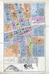 1927 Map of Reno Nevada