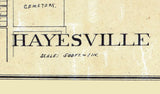 1897 Town Map of Hayesville Ashland County Ohio