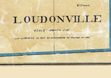 1897 Town Map of Loudonville Ashland County Ohio