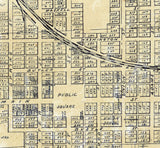 1897 Town Map of Loudonville Ashland County Ohio
