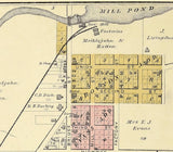 1889 Town Map of Manawa Waupaca County Wisconsin