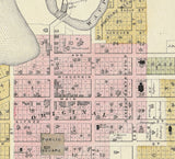 1889 Town Map of Weyauwega Waupaca County Wisconsin