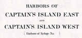 1849 Nautical Map of Captains Island East and West Connecticut