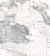1858 Nautical Map of Biloxi Bay Mississippi