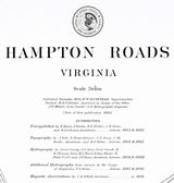 1894 Nautical Map of Hampton Roads Virginia