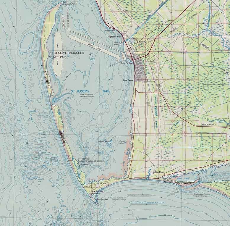 1978 Nautical Map of Port Saint Joe Florida