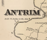 1868 Map of Antrim Township Franklin County Pennsylvania