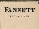 1868 Map of Fannett Township Franklin County Pennsylvania