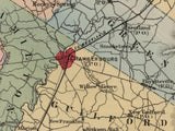 1868 Map of Franklin County Pennsylvania