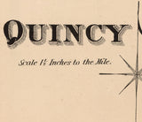 1868 Map of Quincy Township Franklin County Pennsylvania