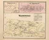 1868 Map of Washington Township Franklin County Pennsylvania