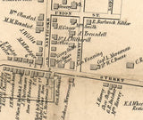 1855 Town Map of Union Broome County New York