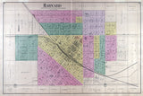 1892 Town Map of Harvard McHenry County Illinois