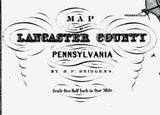 1864 Map of Lancaster County Pennsylvania