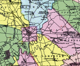 1864 Map of Lancaster County Pennsylvania