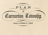 1864 Map of Caernarvon Township Lancaster County Pennsylvania