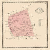 1864 Map of Eden Township Lancaster County Pennsylvania