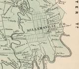 1864 Map of Manor Township Lancaster County Pennsylvania