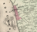 1864 Map of Manor Township Lancaster County Pennsylvania