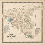 1864 Map of Mount Joy Township Lancaster County Pennsylvania