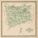 1864 Map of Paradise Township Lancaster County Pennsylvania