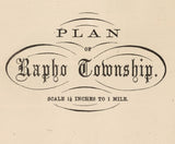 1864 Map of Rapho Township Lancaster County Pennsylvania